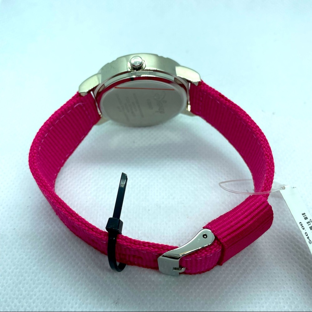 Disney Minnie Mouse Watch Pink Nylon Band NWT - Picture 4 of 6